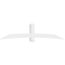 Ekena Millwork Bellingham Architectural Grade PVC Gable Bracket, 96"W x 24"H x 6"D x 6"F, 6/12 Pitch GBP096X24X0606BEL00 - alternate 2